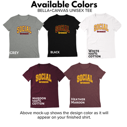 Adult - Bella+Canvas Unisex Tee (Social Worker)