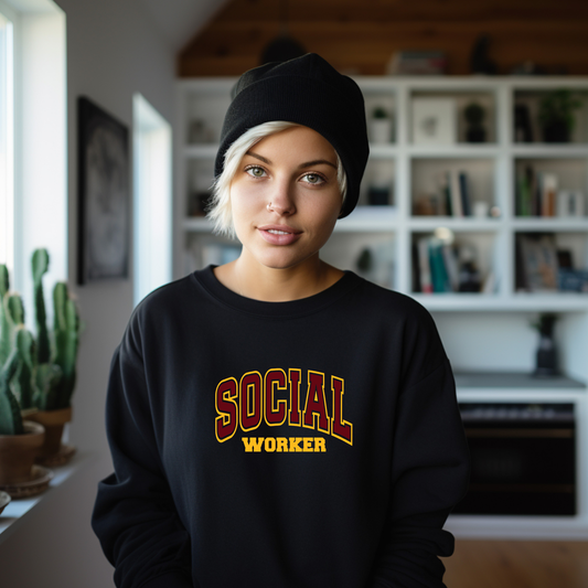 Adult - Bella+Canvas Unisex Crewneck Sweatshirt (Social Worker)