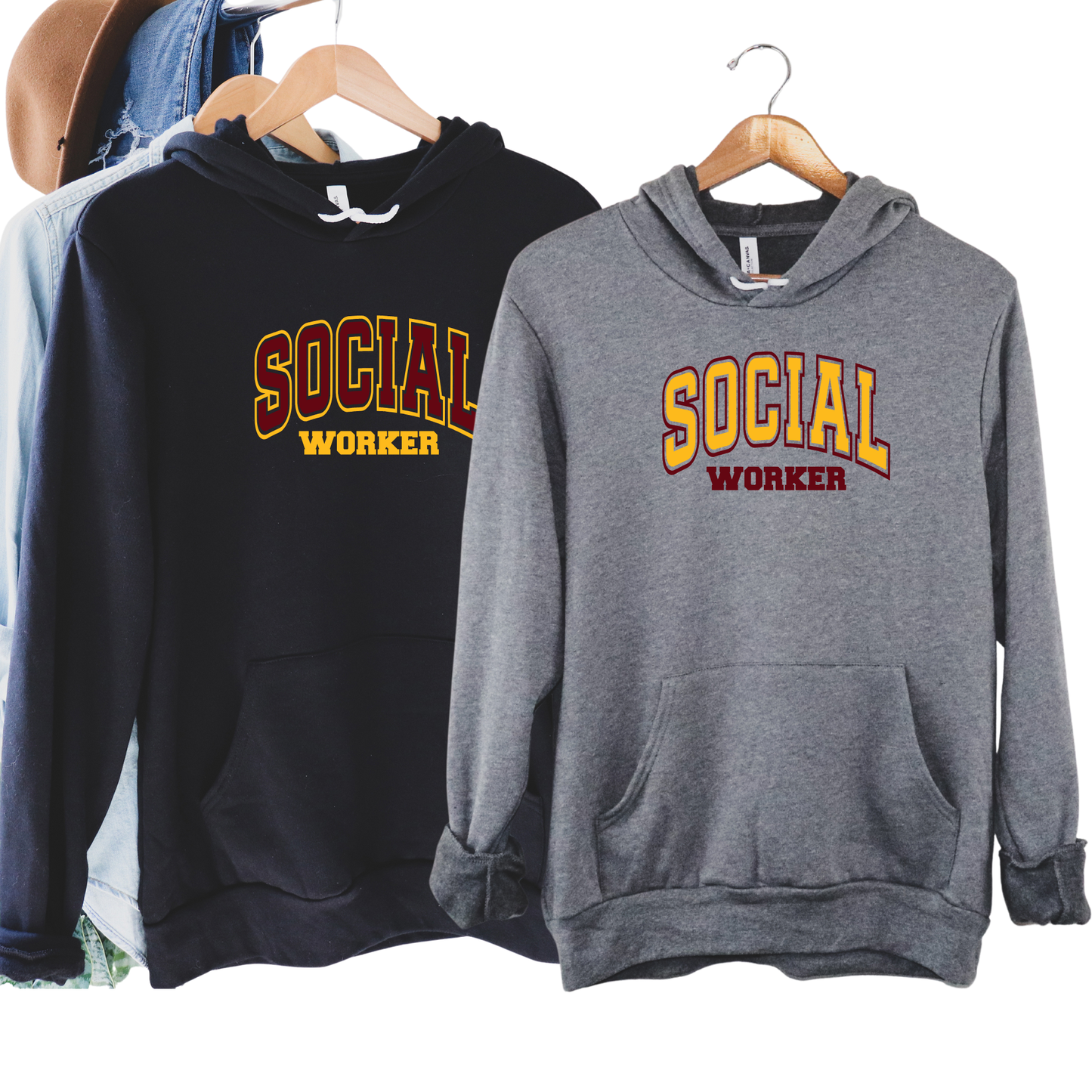 Adult - Bella+Canvas Unisex Hoodie (Social Worker)
