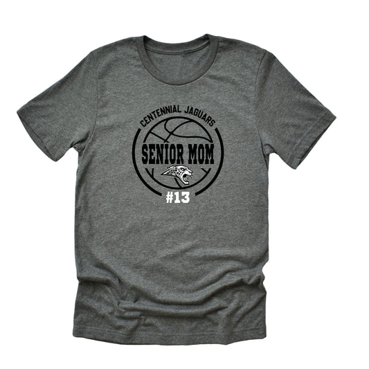 Adult - Unisex Heather Tee (Senior Jaguar Basketball Mom)