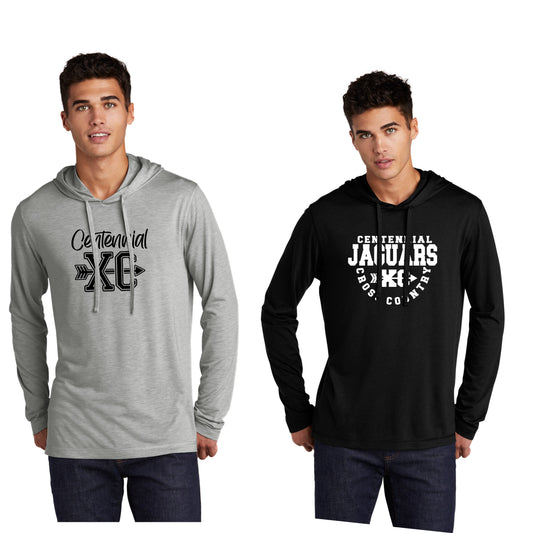 Adult - Sport Tek Lightweight Hooded Tee (Centennial Jaguars XC)