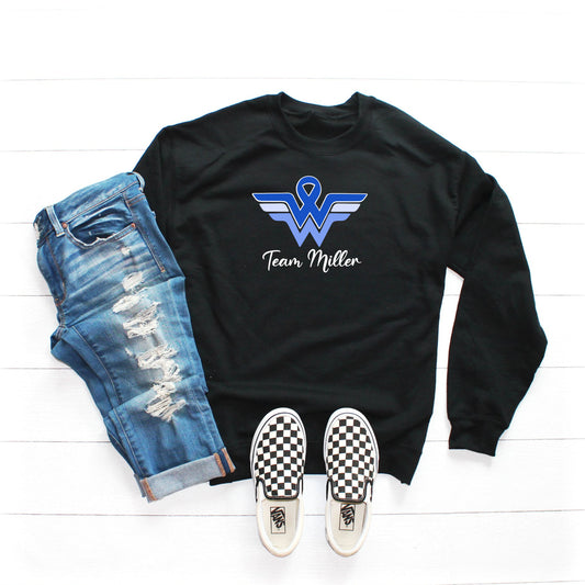 Crewneck Sweatshirt - Bella Unisex Fleece Crew - (Team Miller)