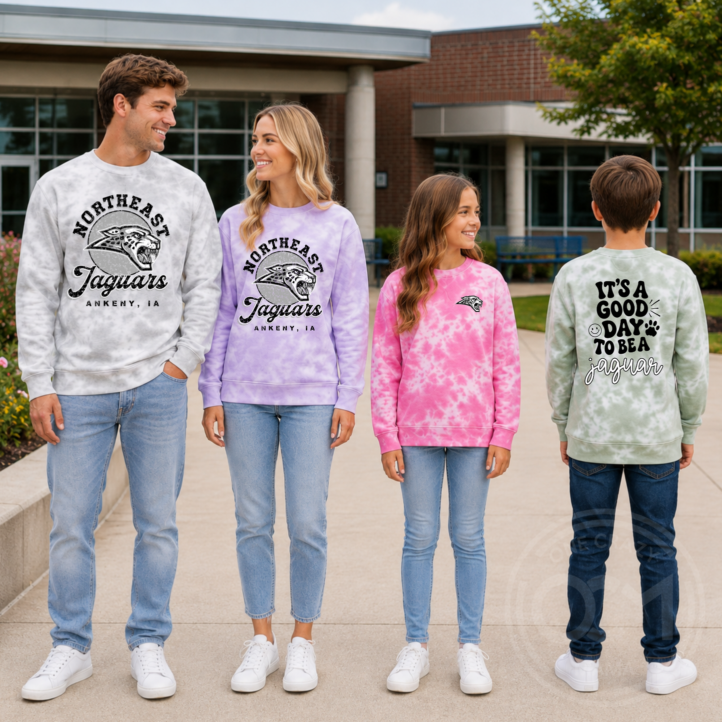 Adult & Youth - Enza Tie Dye Crewneck (NE Elementary)