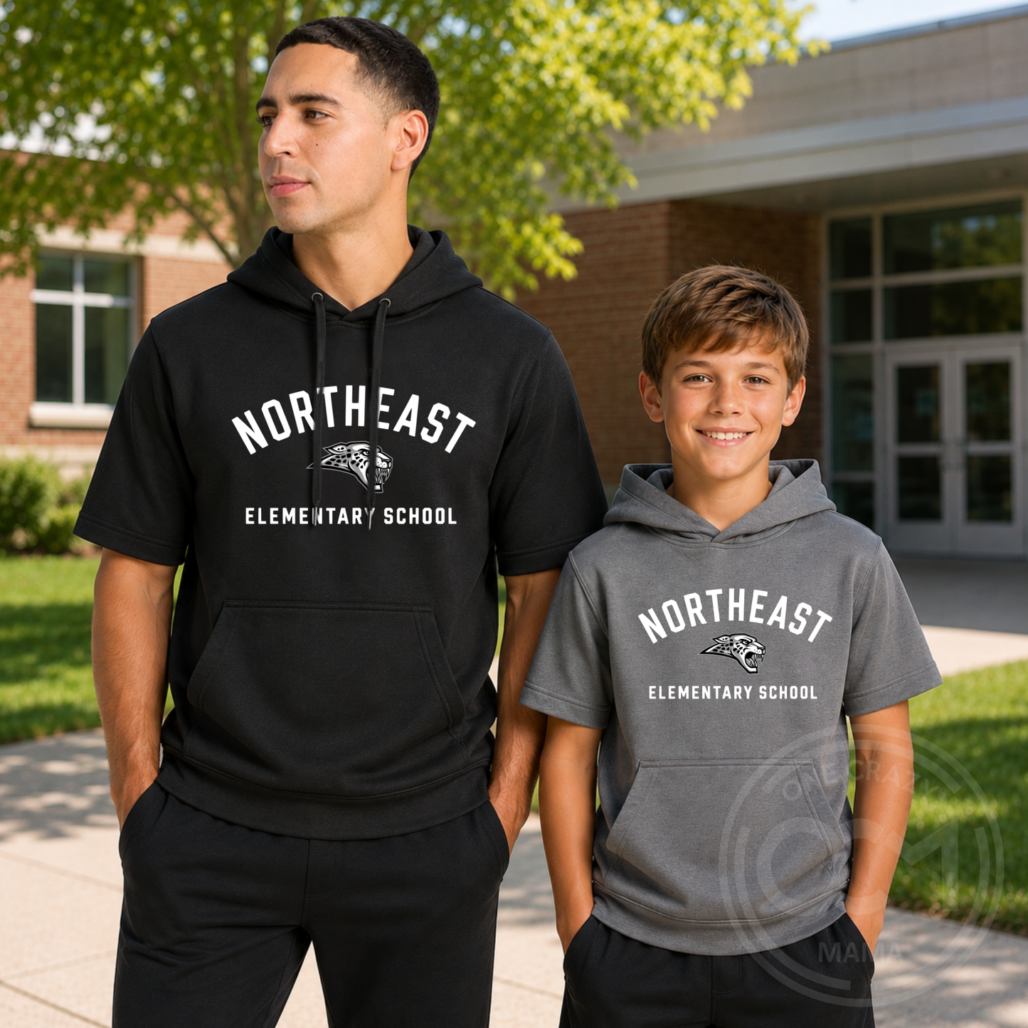 Adult & Youth - Sport Tek Short Sleeve Performance Hoodie (NE Elementary)