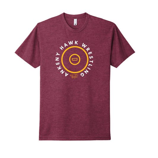 Adult  - Unisex Cotton/Poly Tee (Ankeny Hawks Wrestling)