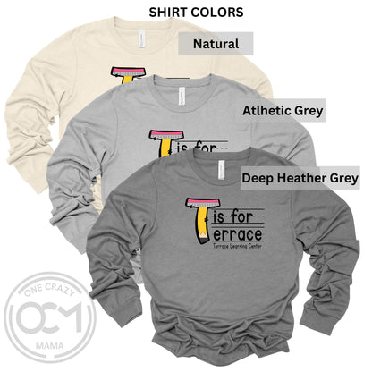 Adult & Youth - Unisex Long Sleeve Tee (Terrace Learning Center)
