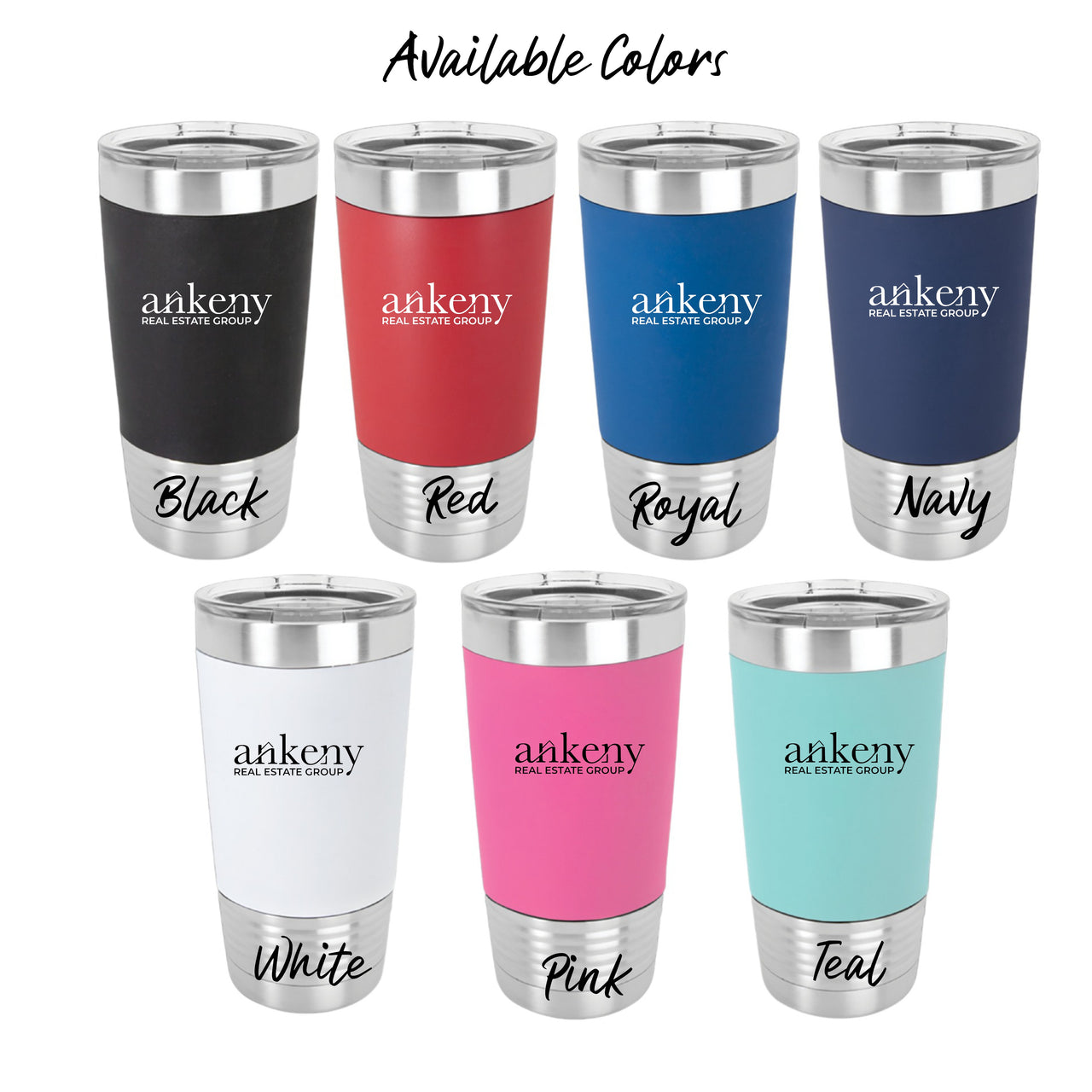 20oz Insulated Silicone Sleeve Tumbler (Ankeny Real Estate Group)