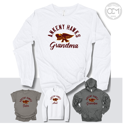 Adult & Youth- CUSTOM Premium Apparel (Ankeny Hawks Collection)