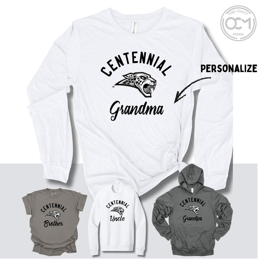 Adult & Youth- CUSTOM Premium Apparel (Centennial Jaguars Collections)