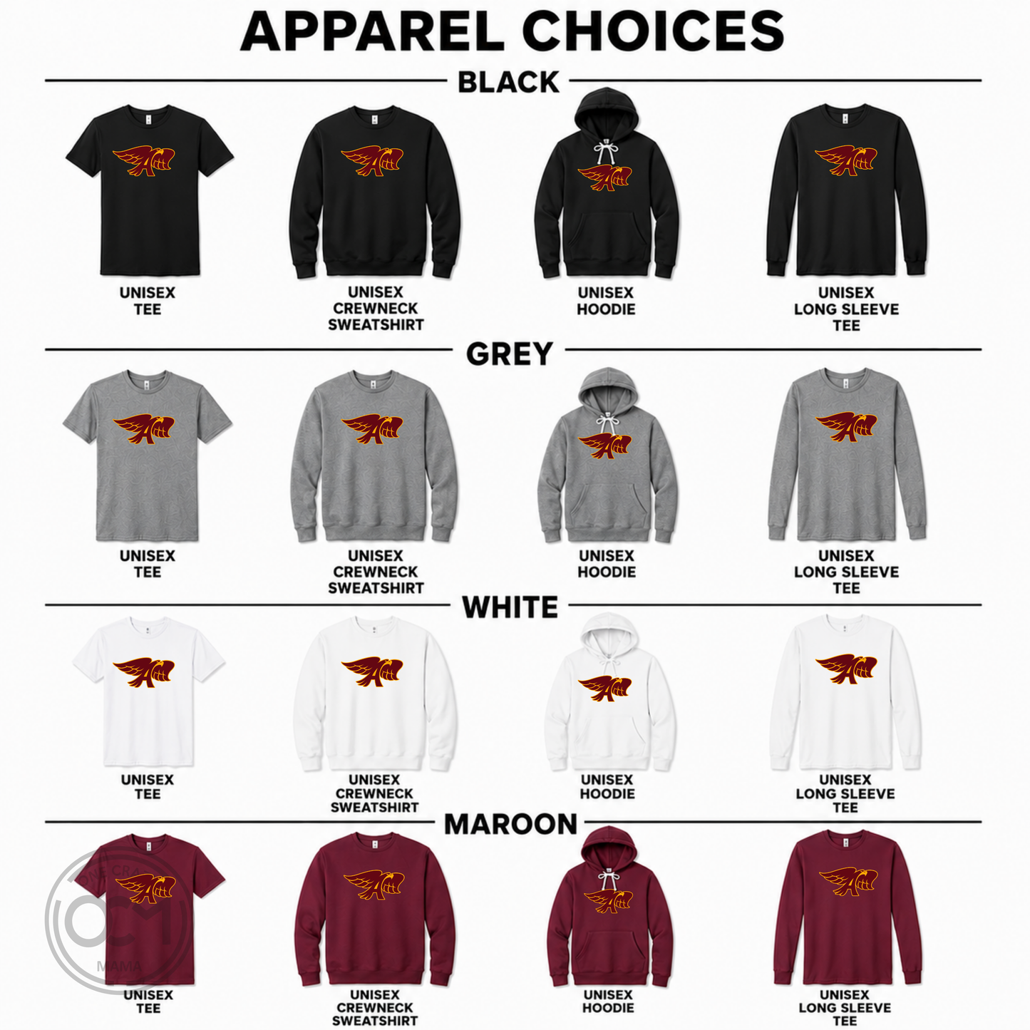 Adult - Multiple Apparel Options (Ankeny Hawks Collection)