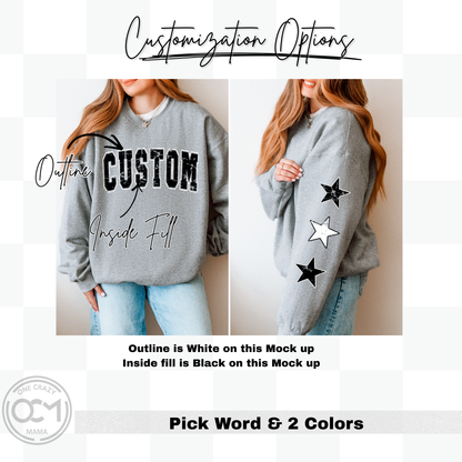 Youth - Custom Word + Stars (Custom Apparel)