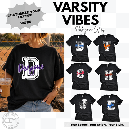 Adult - Custom Varsity Letter + Word (Custom Apparel)