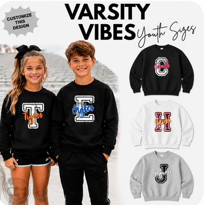 Youth - Custom Varsity Letter + Word (Custom Apparel)