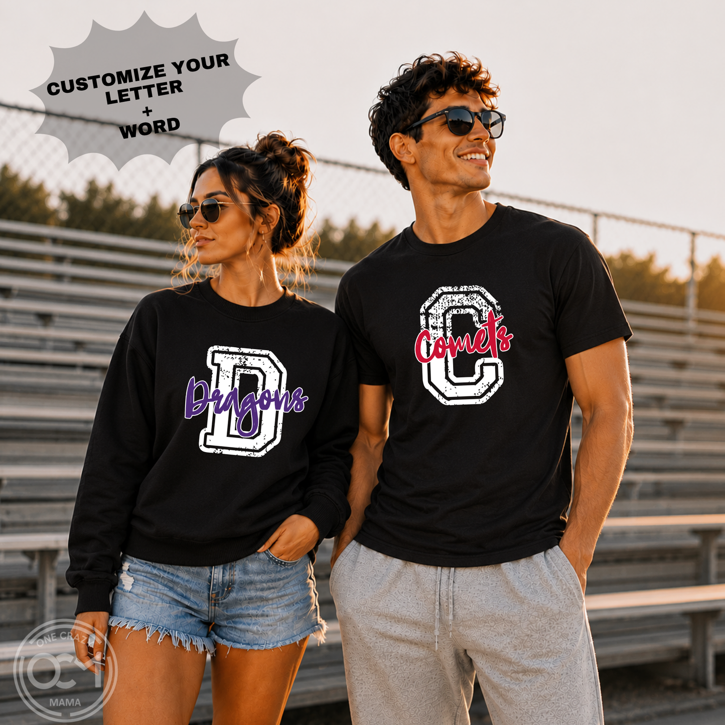 Adult - Custom Varsity Letter + Word (Custom Apparel)