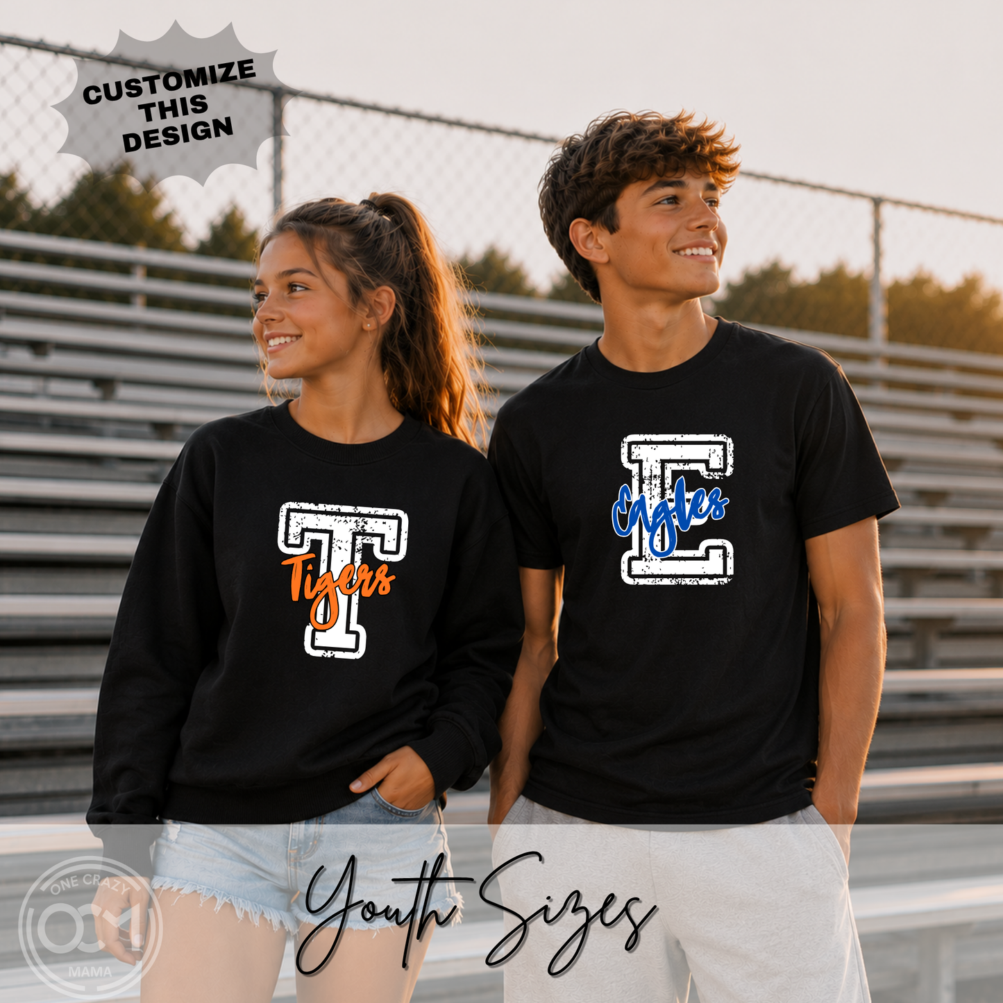 Youth - Custom Varsity Letter + Word (Custom Apparel)