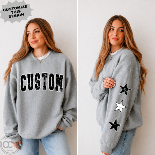 Adult - Custom Word + Stars (Custom Apparel)