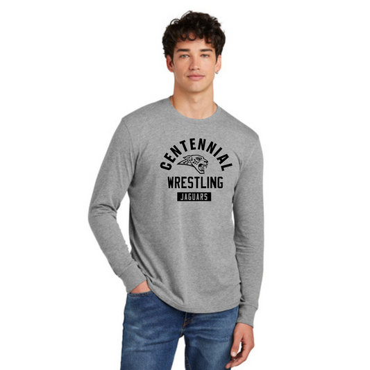 Adult & Youth - (5 Designs) Long Sleeve Tee (Centennial Jaguar Wrestling)