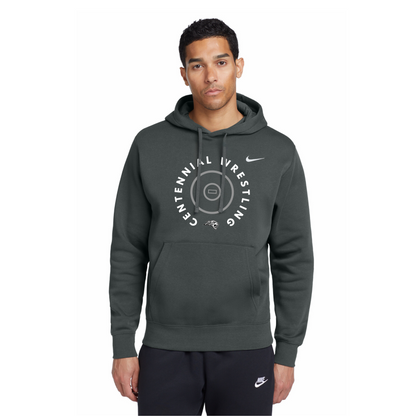 Adult & Ladies - (5 Designs) Nike Club Pullover Fleece Hoodie - (Centennial Jaguar Wrestling)