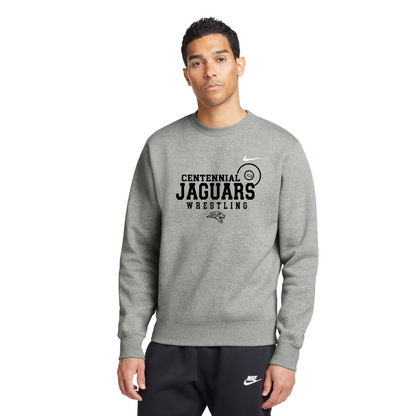 Adult - (5 Designs) Nike Crewneck Sweatshirt - (Centennial Jaguar Wrestling)