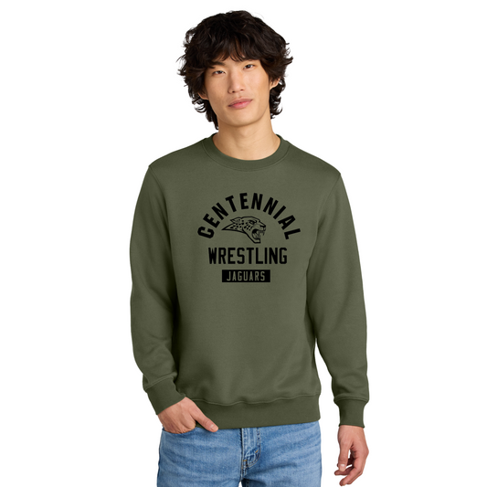 Adult - (5 Designs)  Crewneck Sweatshirt (Centennial Jaguar Wrestling)