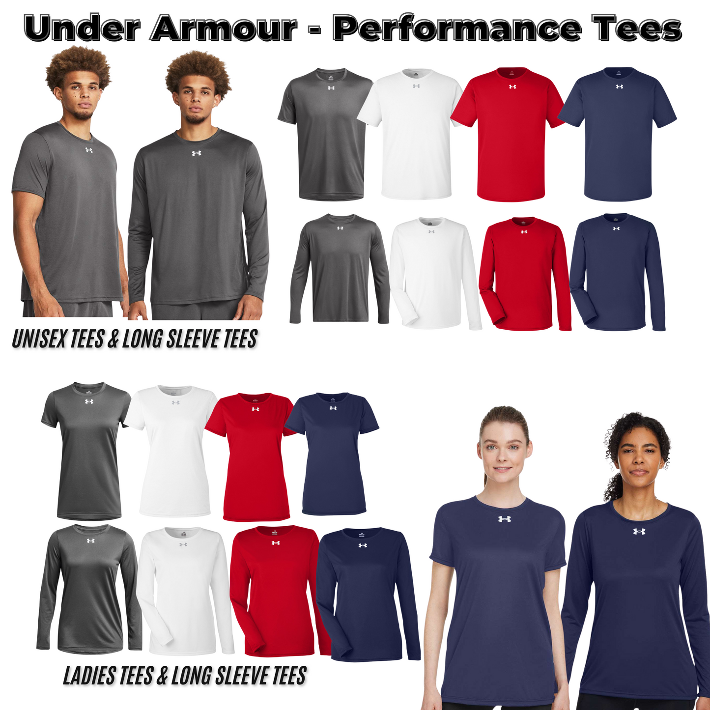Adult & Ladies - Under Armour Performance Tees (Urbandale Football)