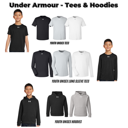 Youth - Under Armour Tees & Hoodie (AJF)
