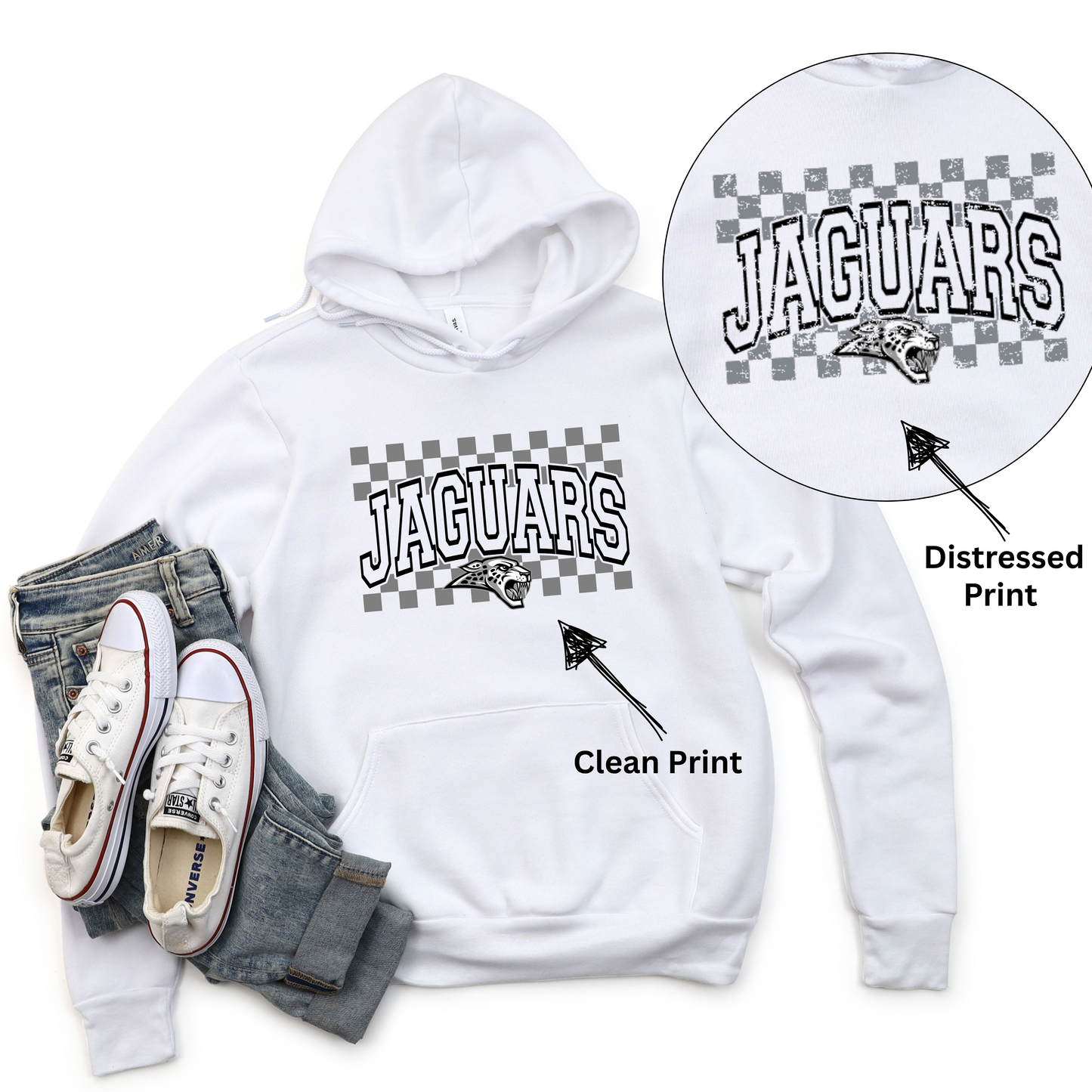 Adult - Bella Hoodie or Crewneck (Centennial Jaguar Collection)