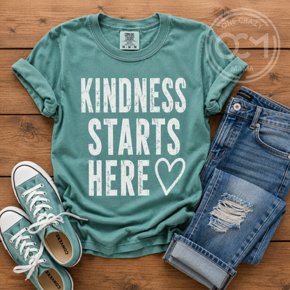 Adult & Youth - Unisex Tee (Kindness Starts Here)
