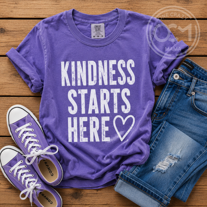 Adult & Youth - Unisex Tee (Kindness Starts Here)