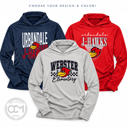 Adult & Youth Dri Fit Long Sleeve Hooded Tee | Webster Elementary