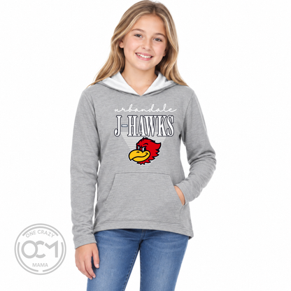 Youth (Girls) - Raw Edge Lightweight Hoodie| Webster Elementary