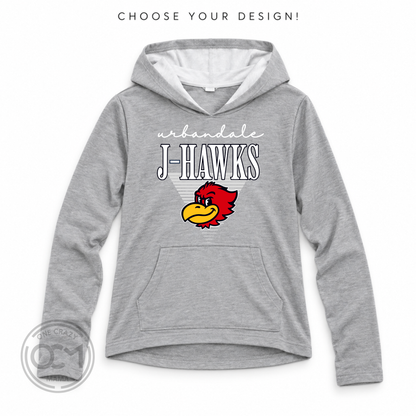 Youth (Girls) - Raw Edge Lightweight Hoodie| Webster Elementary