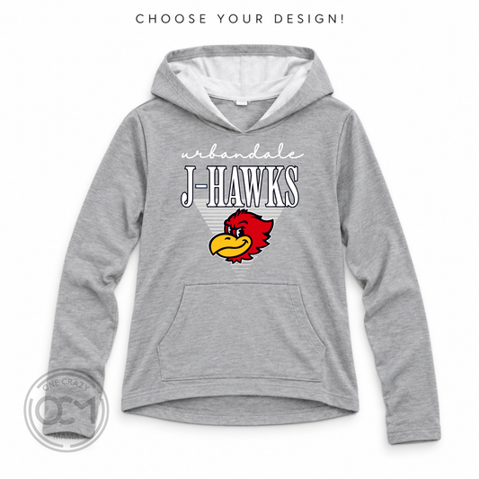 Youth (Girls) - Raw Edge Lightweight Hoodie| Webster Elementary