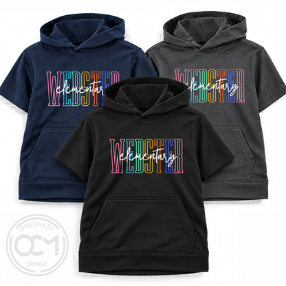 Adult & Youth Short Sleeve Hoodie | Webster Elementary