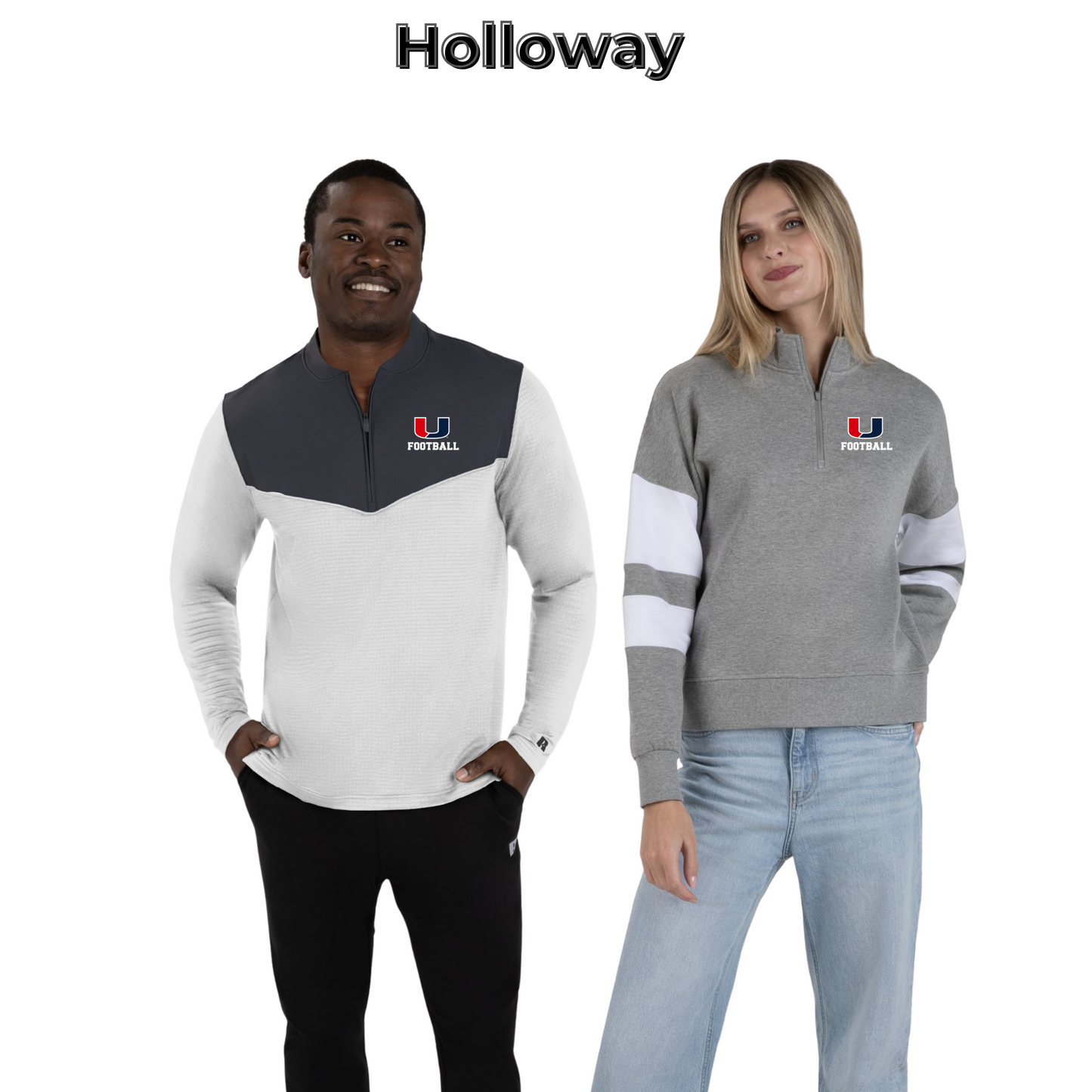 Adult & Ladies - Holloway 1/4 Zips (Urbandale Football)
