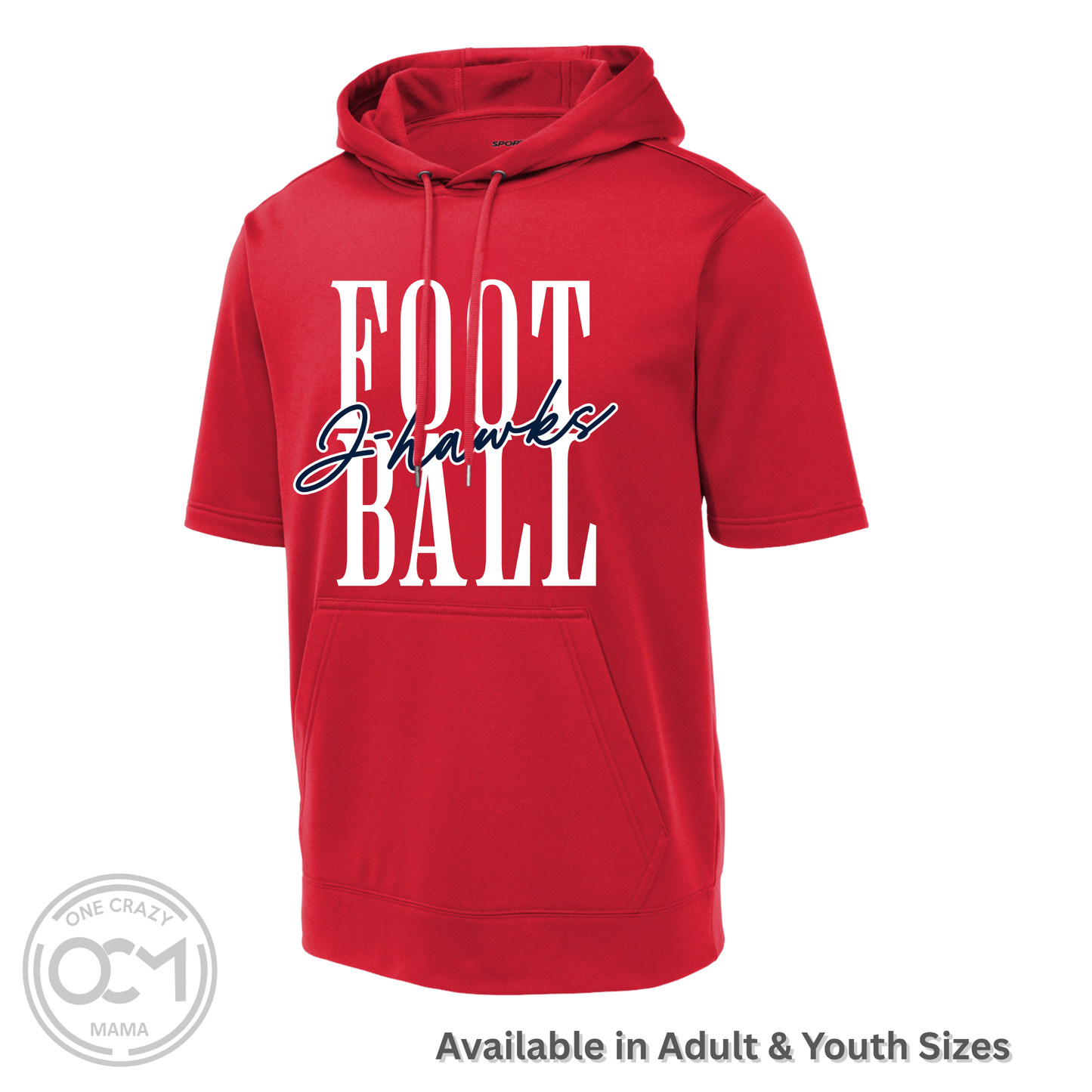 Sport Tek - Short Sleeve Hoodie (Urbandale Football)