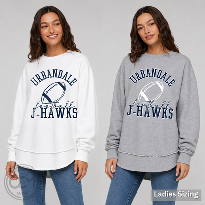 LAT- Ladies Crewneck Sweatshirt (Urbandale Football)