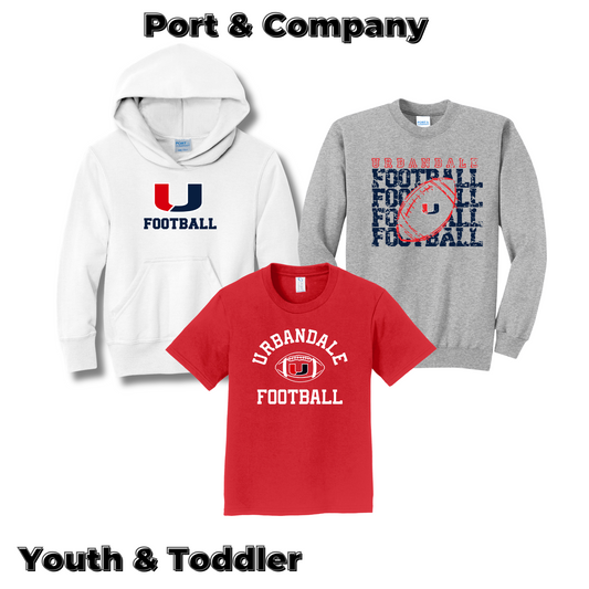 Youth & Toddler - Port & Company Apparel (Urbandale Football)