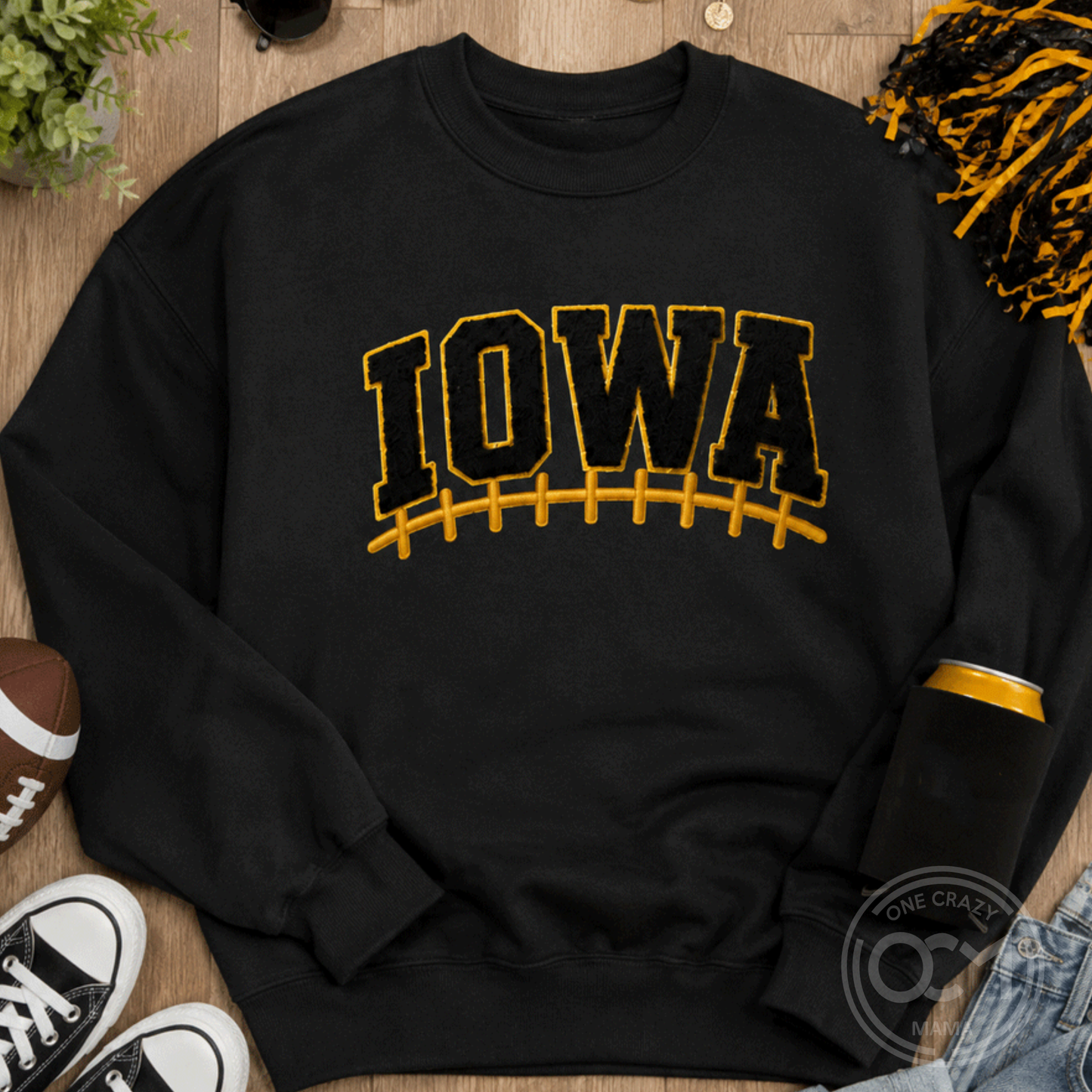 Ladies - Crewneck Sweatshirt (Iowa Patch)