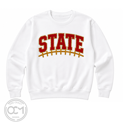 Ladies - Crewneck Sweatshirt (Iowa State Patch)