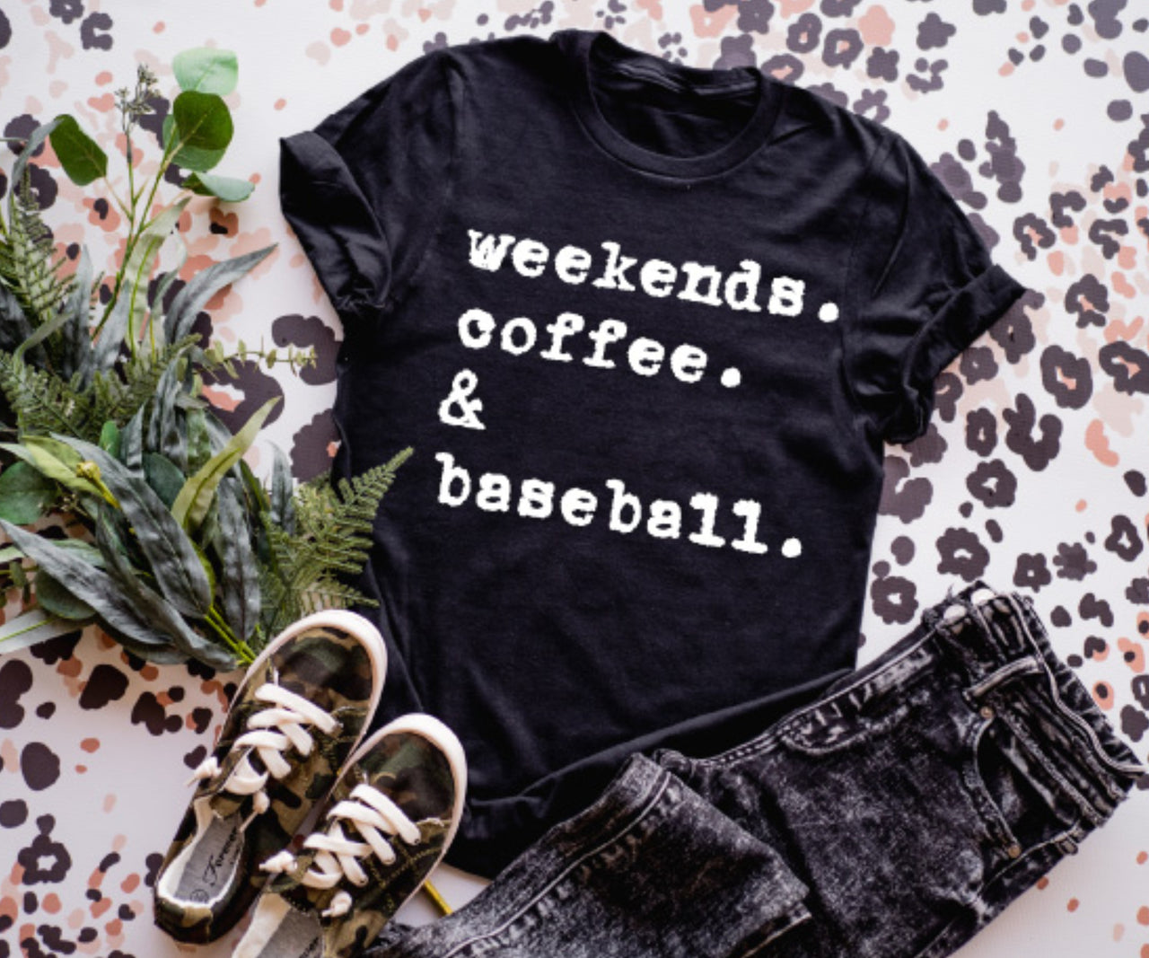 Adult - Unisex Tee (Weekends Coffee & Baseball)
