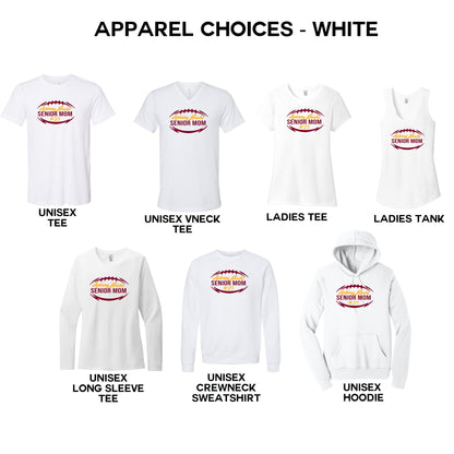 Ankeny Hawks Senior Football Moms 2024-2025 (6 apparel options - Option to add # to front & back)