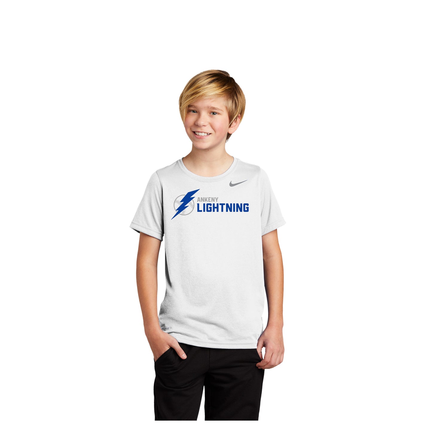 Adult & Youth - Nike Legend Poly Tee - (Lightning Baseball)