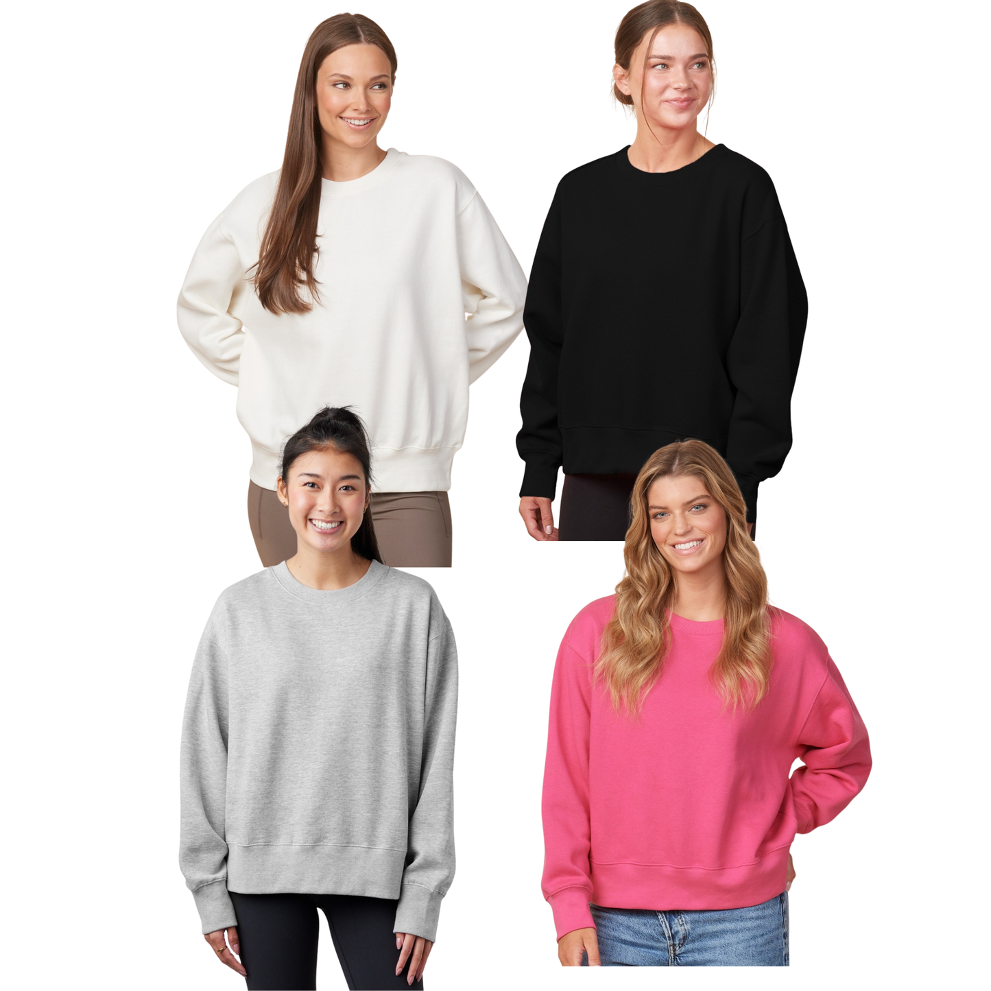 Ladies - Enza Crewneck Sweatshirt (North Metro Wrestling)