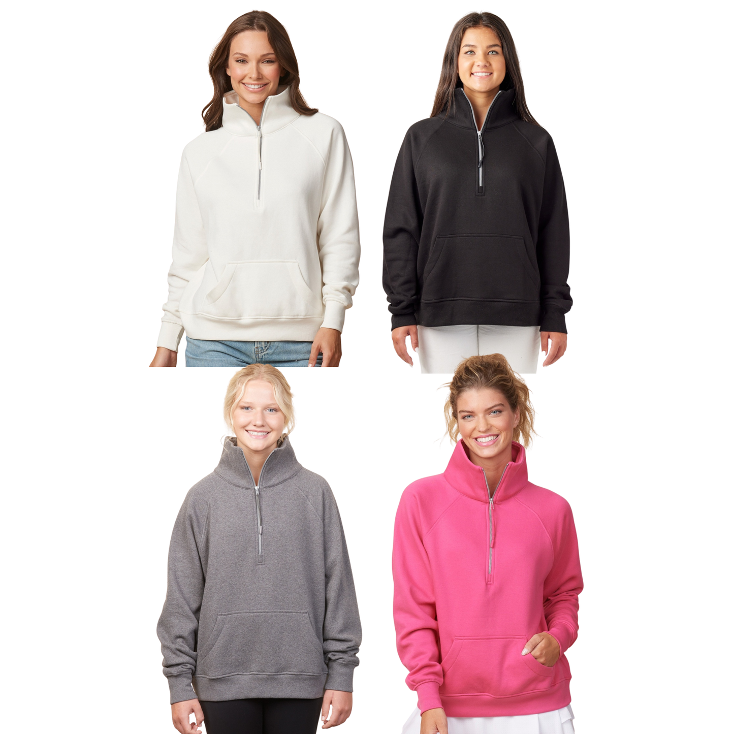 Ladies - Enza 1/2 Zip (North Metro Wrestling)