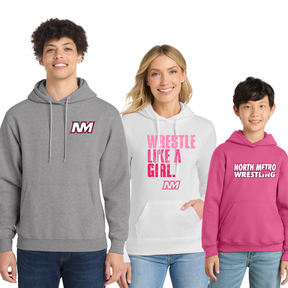 All Sizes - Port & Co Hoodie (North Metro Wrestling)