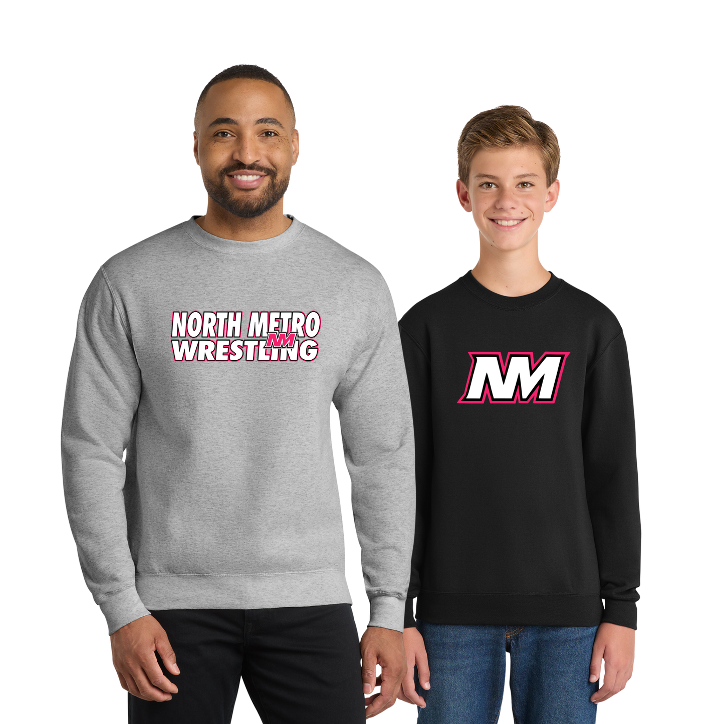 Adult & Youth - Port & Co Crewneck (North Metro Wrestling)