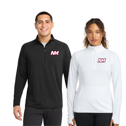 Adult & Ladies - Sport-Tek Stretch 1/4-Zip (North Metro Wrestling)