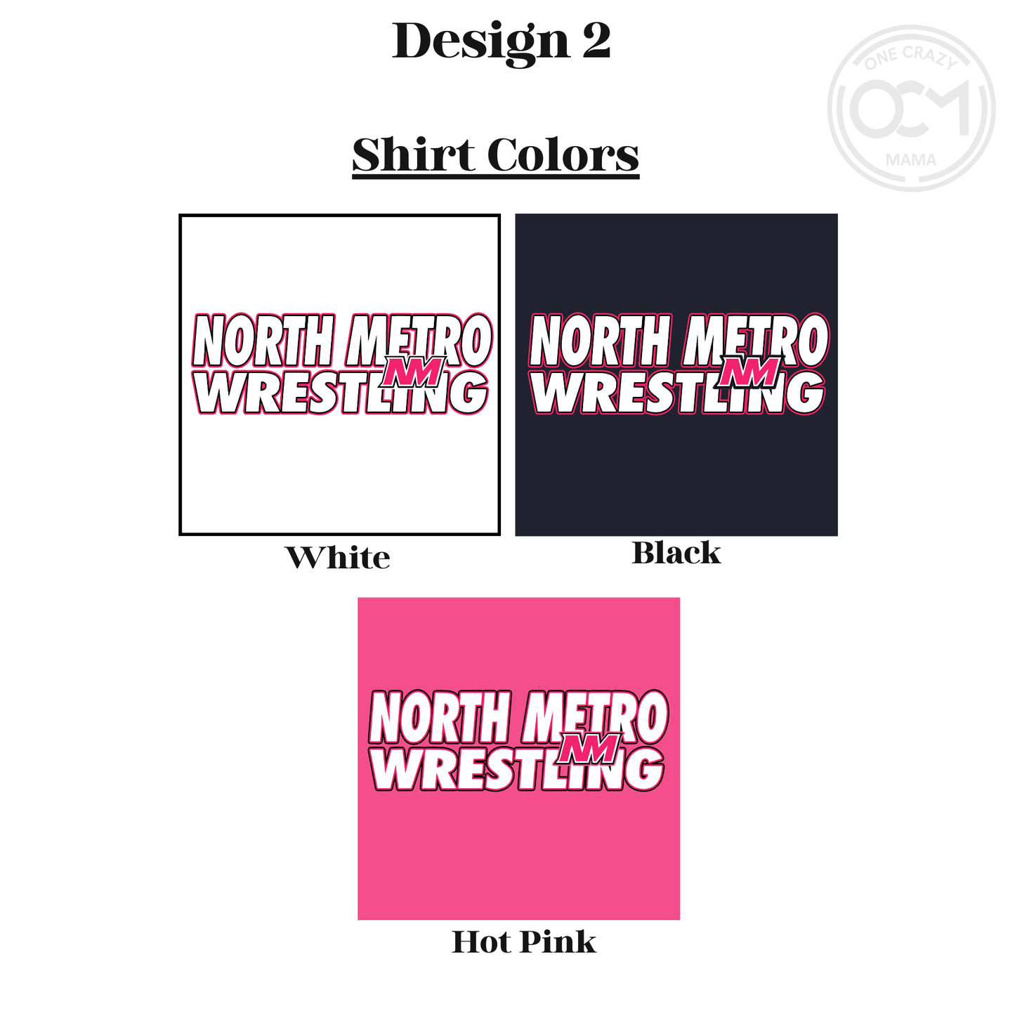 Ladies - District V-Neck Tee (North Metro Wrestling)