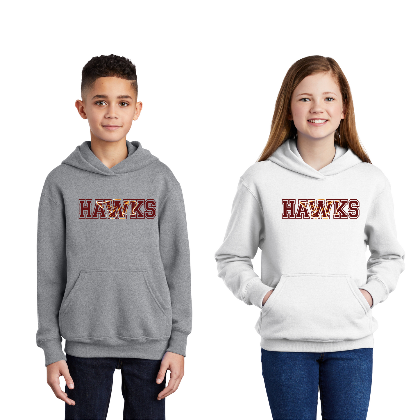 Adult & Youth - Port & Co Unisex Hoodie (Ankeny Hawks Collection)